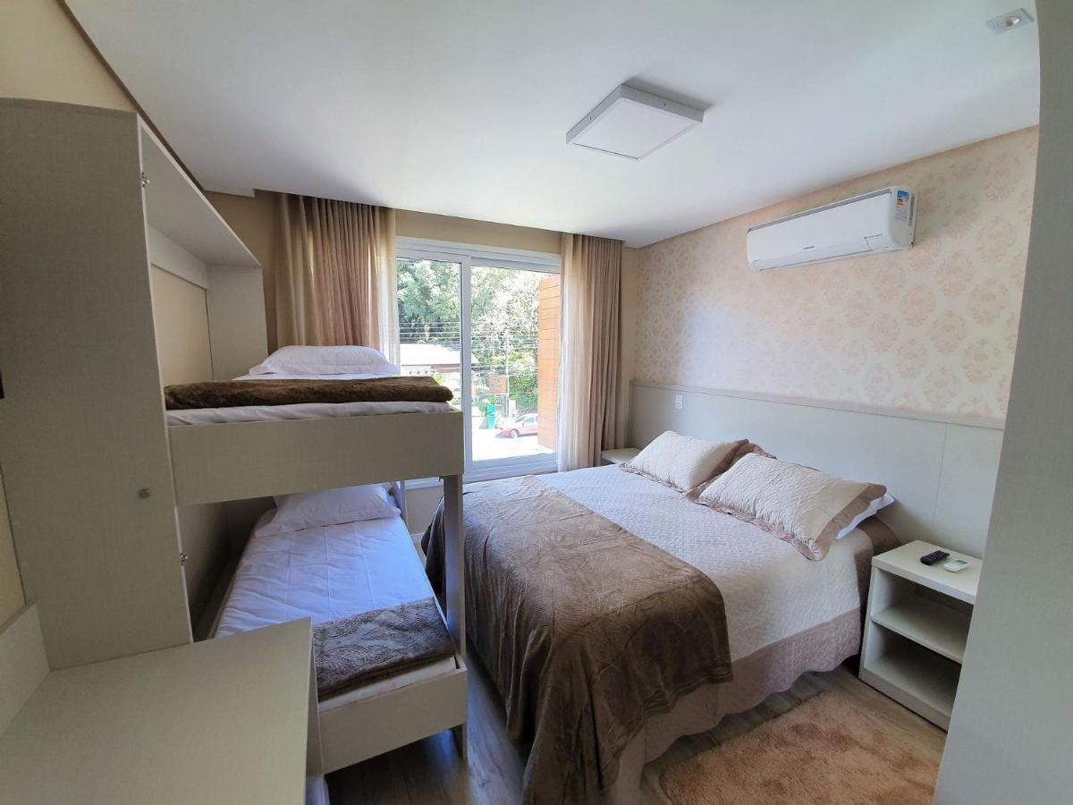 Apto Luxo 800M R. Coberta | 2 Suites | Mobiliado Gramado Luaran gambar