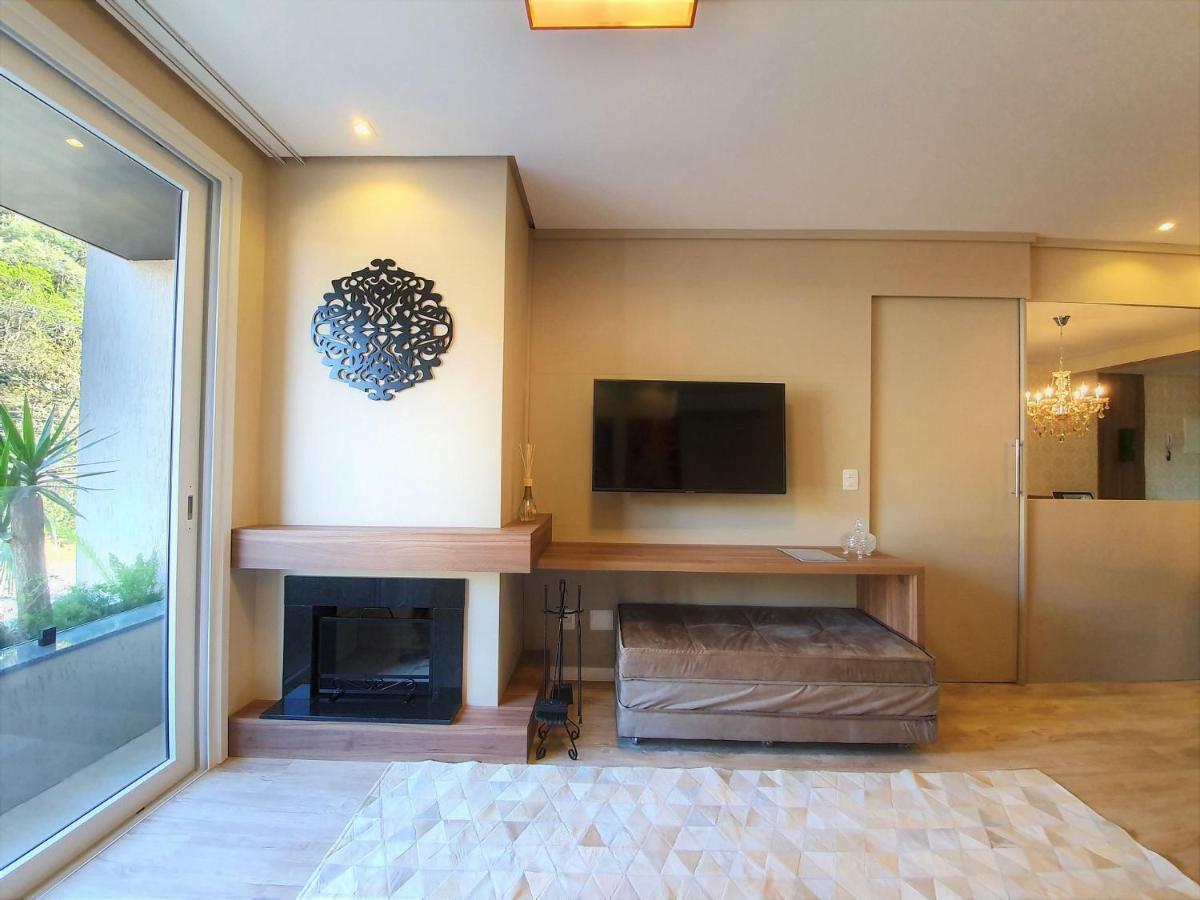 Apto Luxo 800M R. Coberta | 2 Suites | Mobiliado Gramado Luaran gambar
