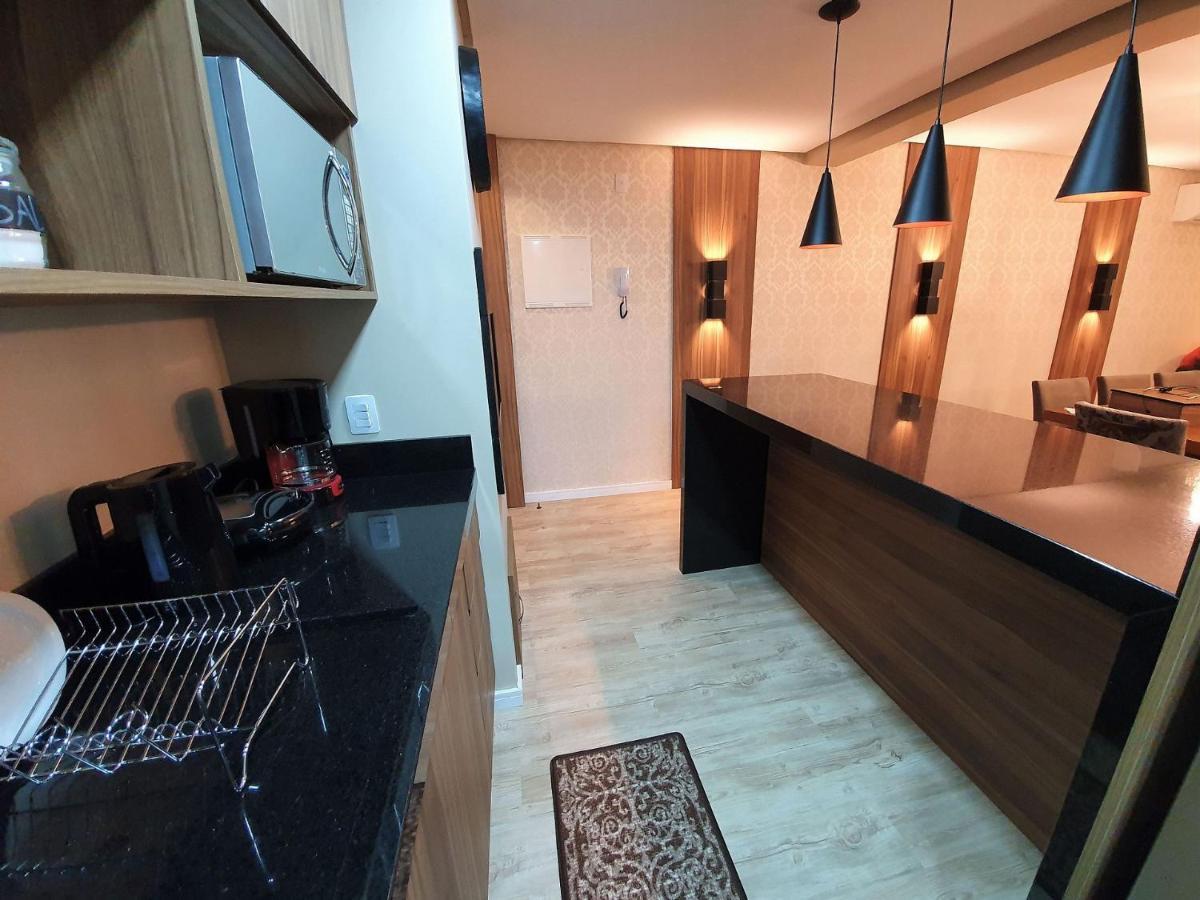 Apto Luxo 800M R. Coberta | 2 Suites | Mobiliado Gramado Luaran gambar