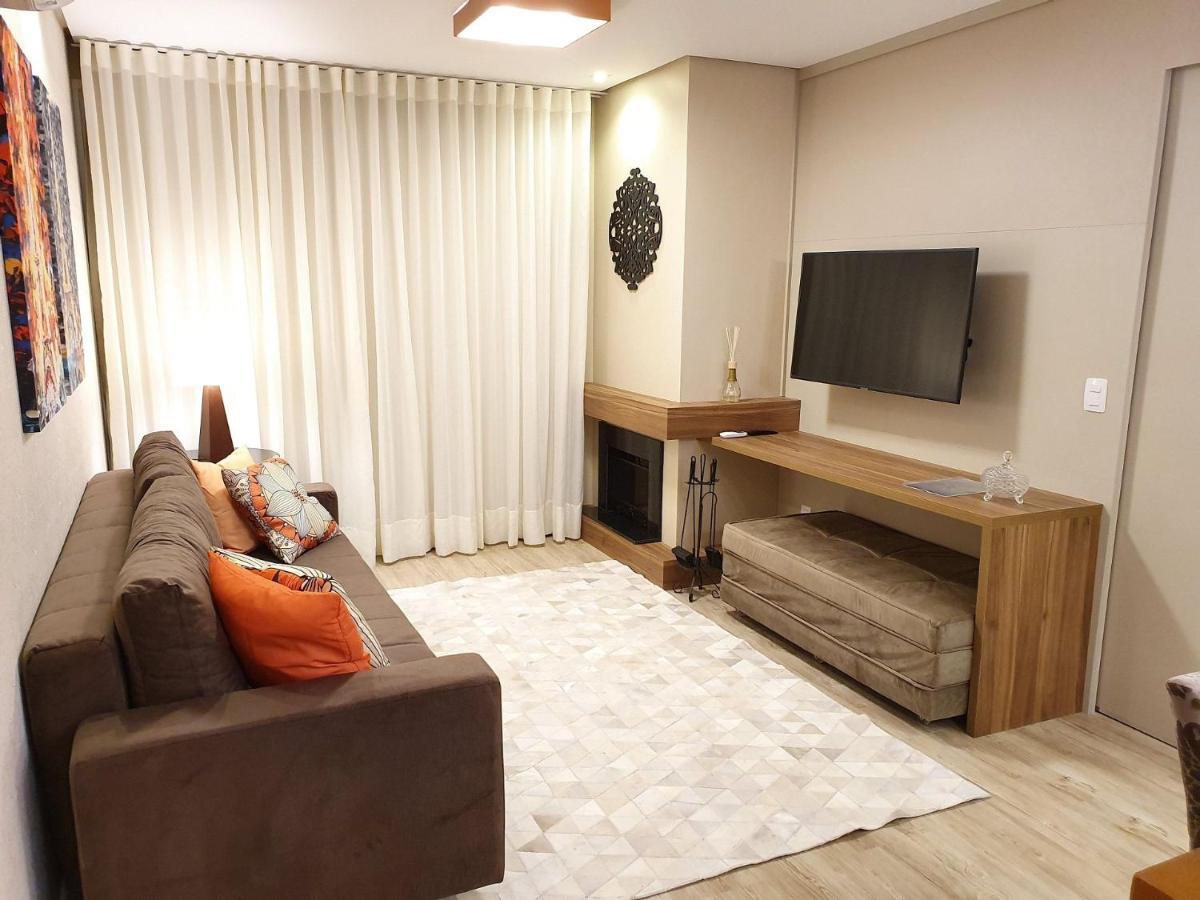 Apto Luxo 800M R. Coberta | 2 Suites | Mobiliado Gramado Luaran gambar