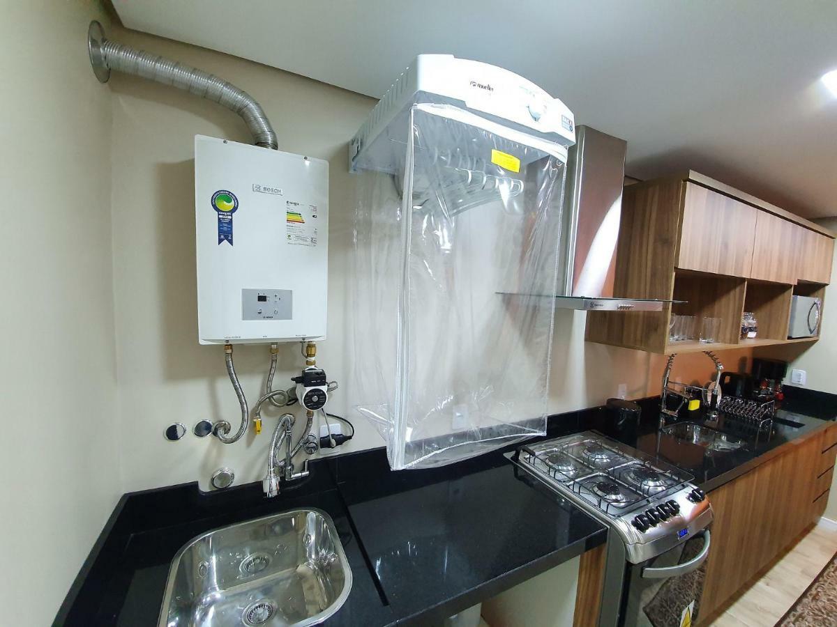 Apto Luxo 800M R. Coberta | 2 Suites | Mobiliado Gramado Luaran gambar
