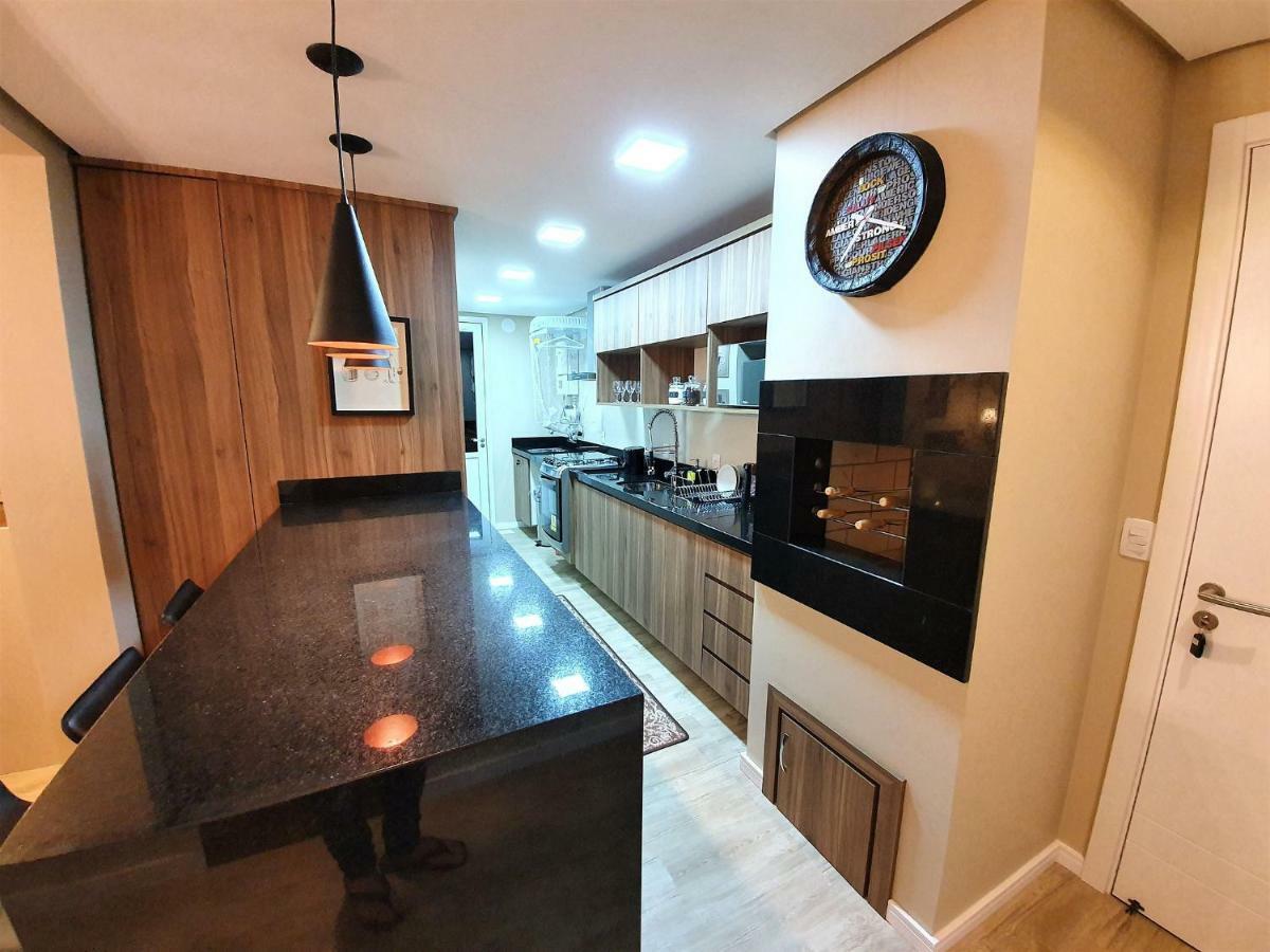 Apto Luxo 800M R. Coberta | 2 Suites | Mobiliado Gramado Luaran gambar